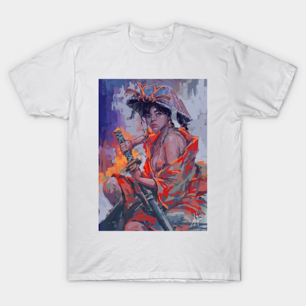 Yukata Samurai T-Shirt by nakarts